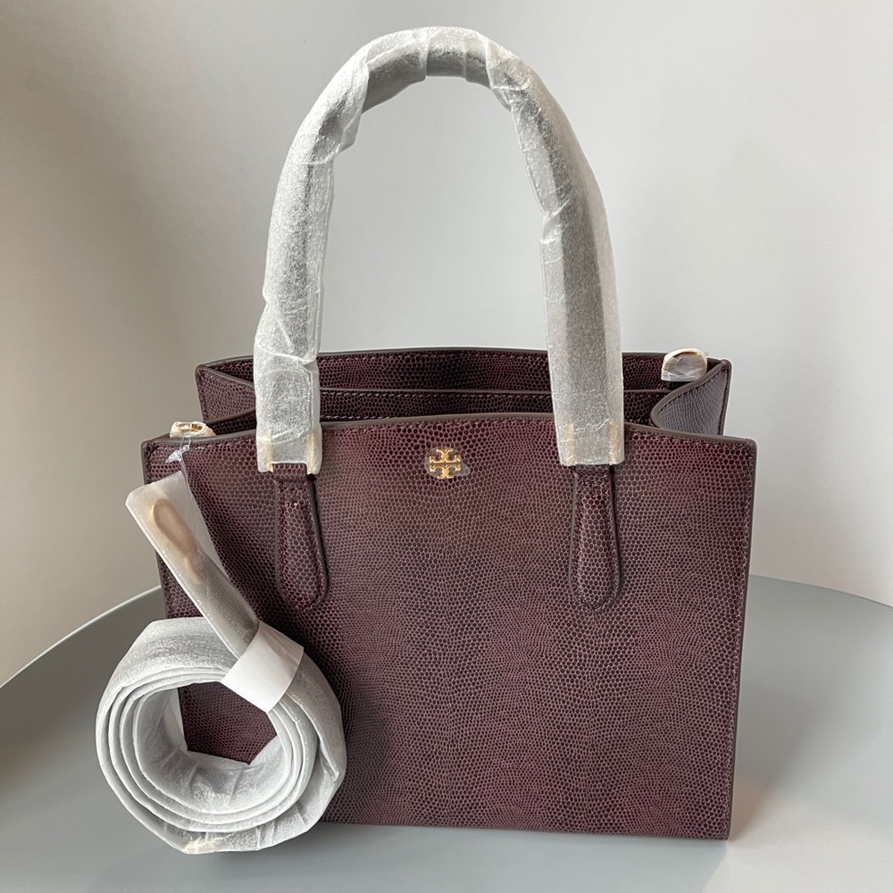 Emerson Embossed Lizard Structured Satchel